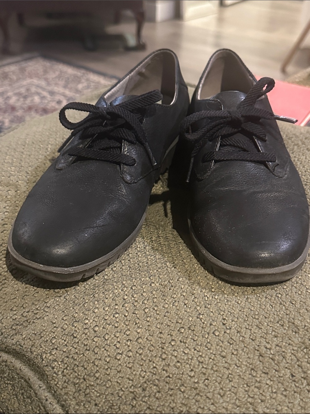 Dansko Libbie Black Leather Lace Up Oxford Comfort Shoes Sneaker Size 38